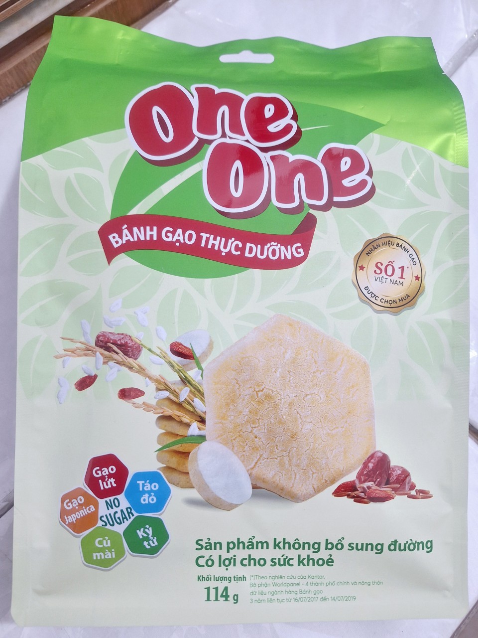 Bánh Gạo Thực Dưỡng One One Gói 114g
