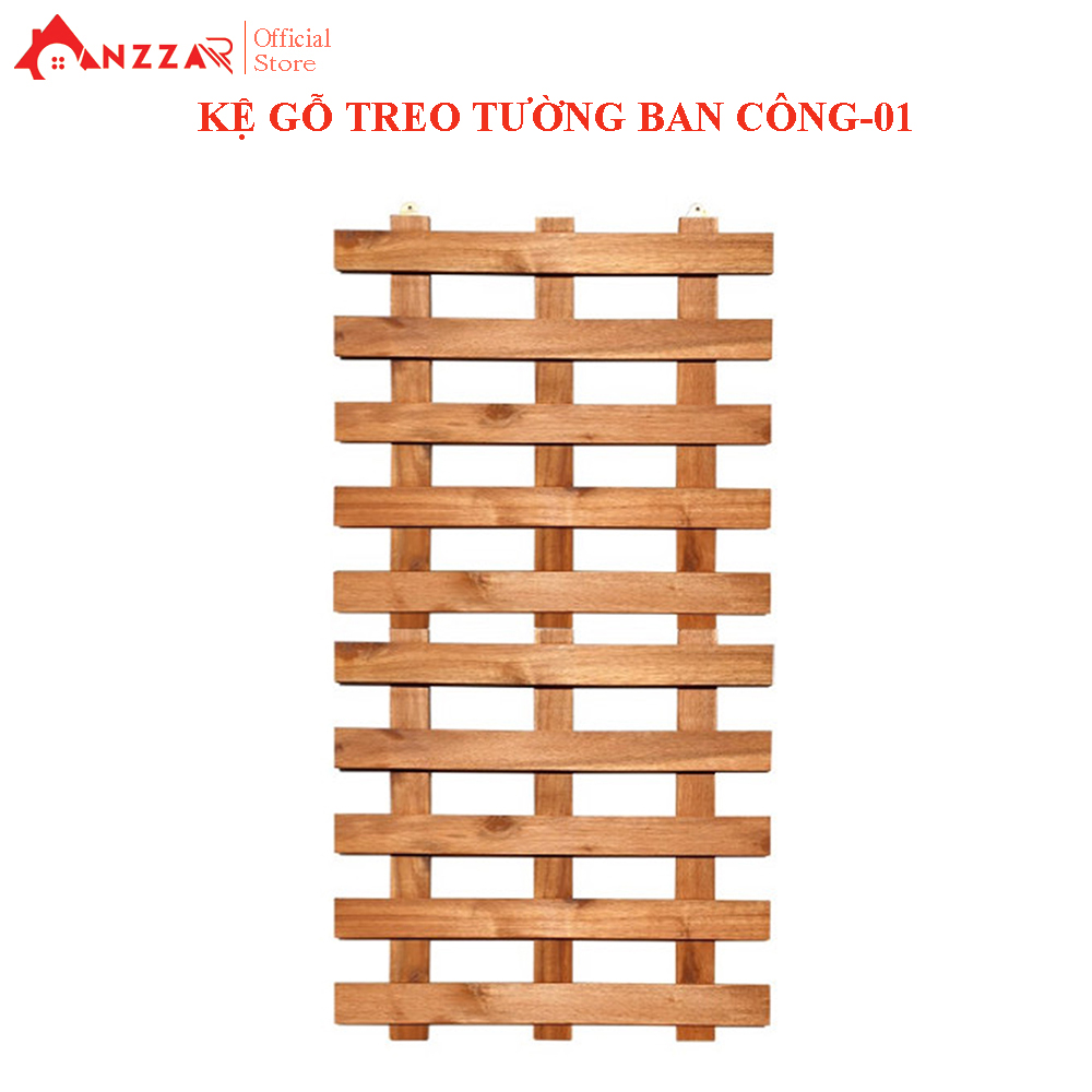 Kệ gỗ treo tường ban công-01