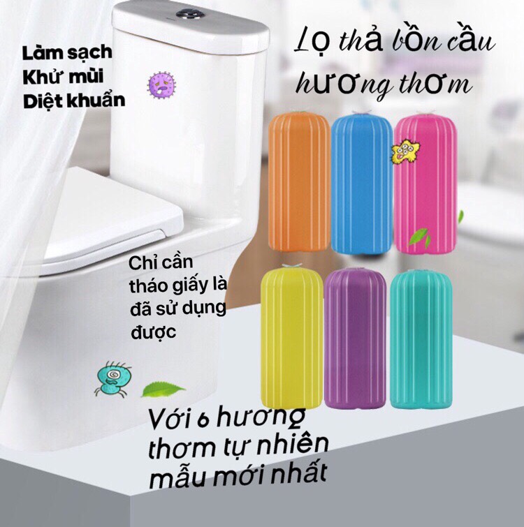 Lọ Thả Bồn Cầu Hàn Quốc Diệt Khuẩn Khử Mùi Với 6 Hương Thơm Phiên Bản Cao Cấp Mới Nhất