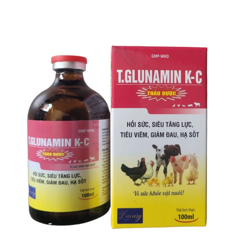 glunamin KC  20ml& 100ml giảm đau, hạ sốt ,kháng viêm, tăng lực