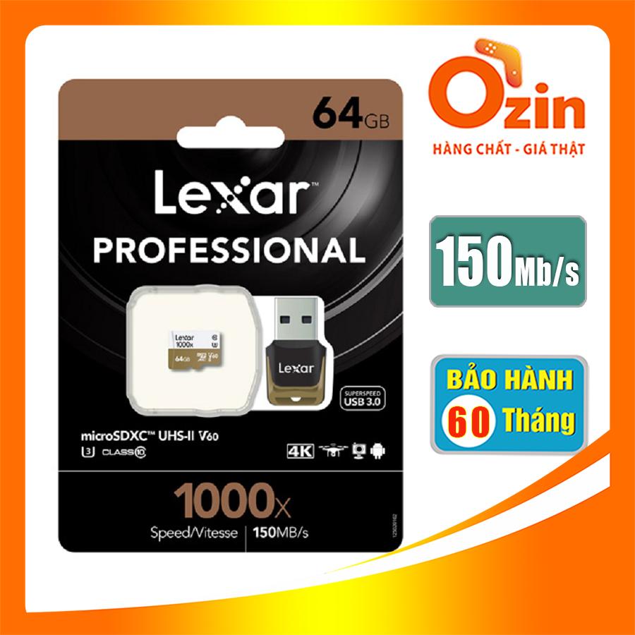 Thẻ nhớ micro sd lexar 1000x 64gb