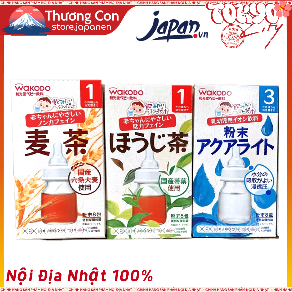 Trà Wakodo Nhật Bản đủ vị cho bé [date T9/2024]