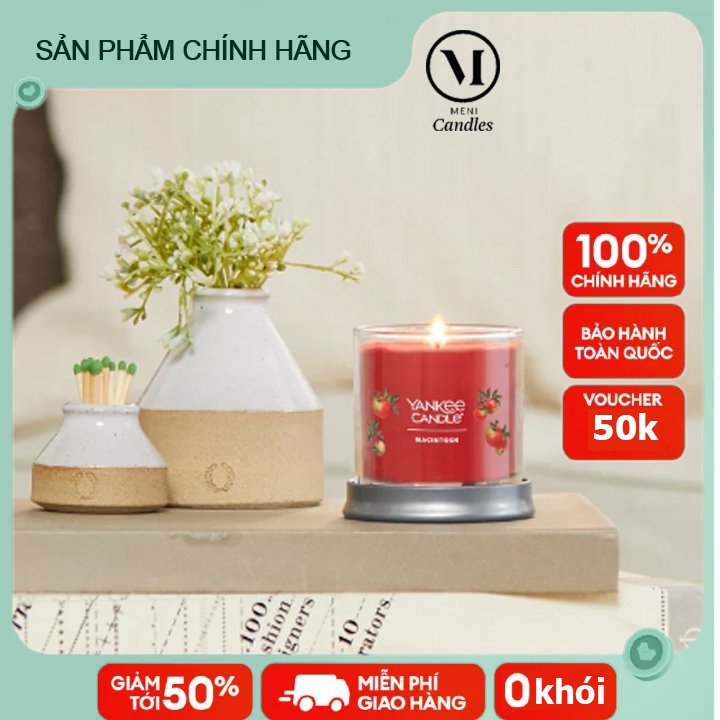 Nến thơm phòng thư giãn 🍎YanKee Candles nến thơm hương nước hoa Macintosh