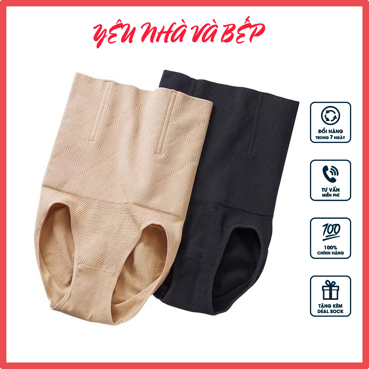 Quần gen nịt bụng sau sinh, quần gen bụng nữ giúp dáng đẹp, eo thon, quần lót nữ cạp cao chống cuộn