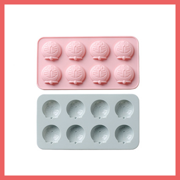 Khuôn silicon làm chip chip, thạch rau câu hình mèo Kitty, Doraemon