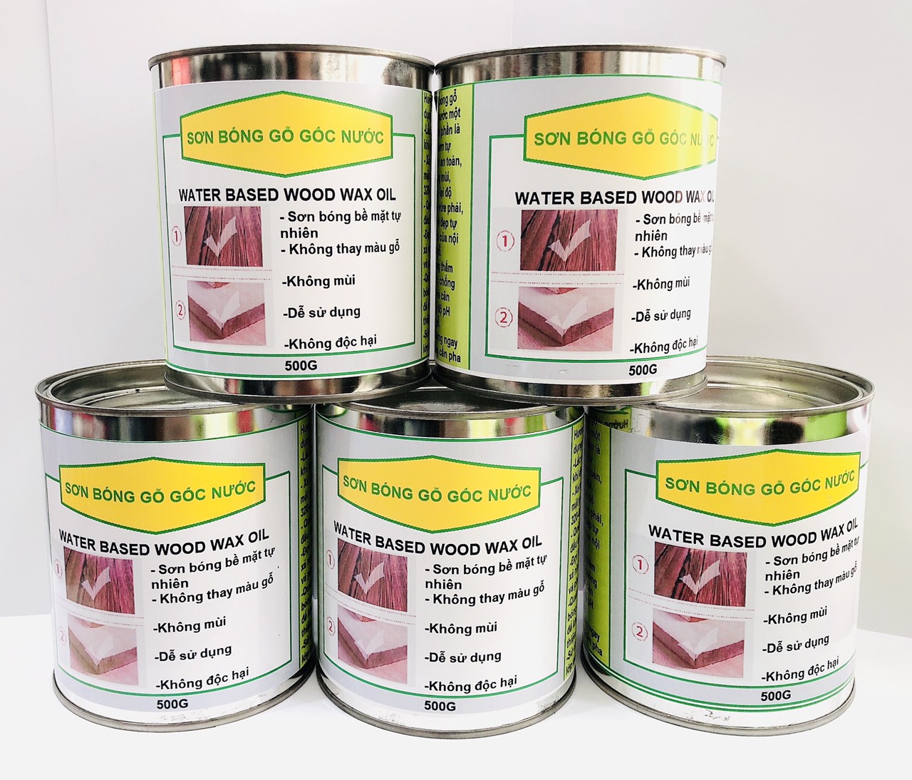 Sơn Bóng Gỗ Một Thành Phần Gốc Nước 500G - Trường Thịnh Sài Gòn