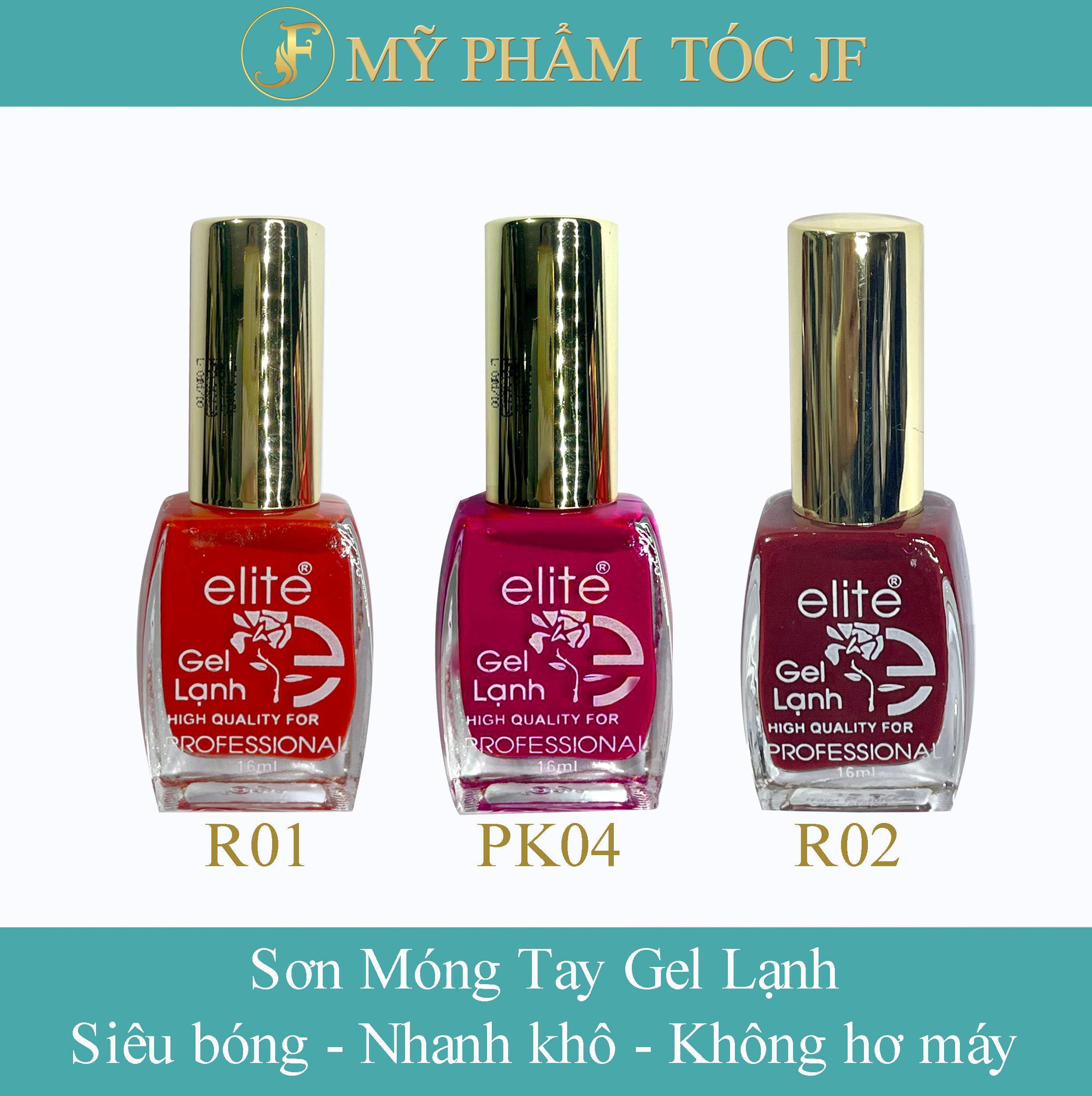 Sơn móng tay gel lạnh cao cấp 16ml tone đỏ - hồng