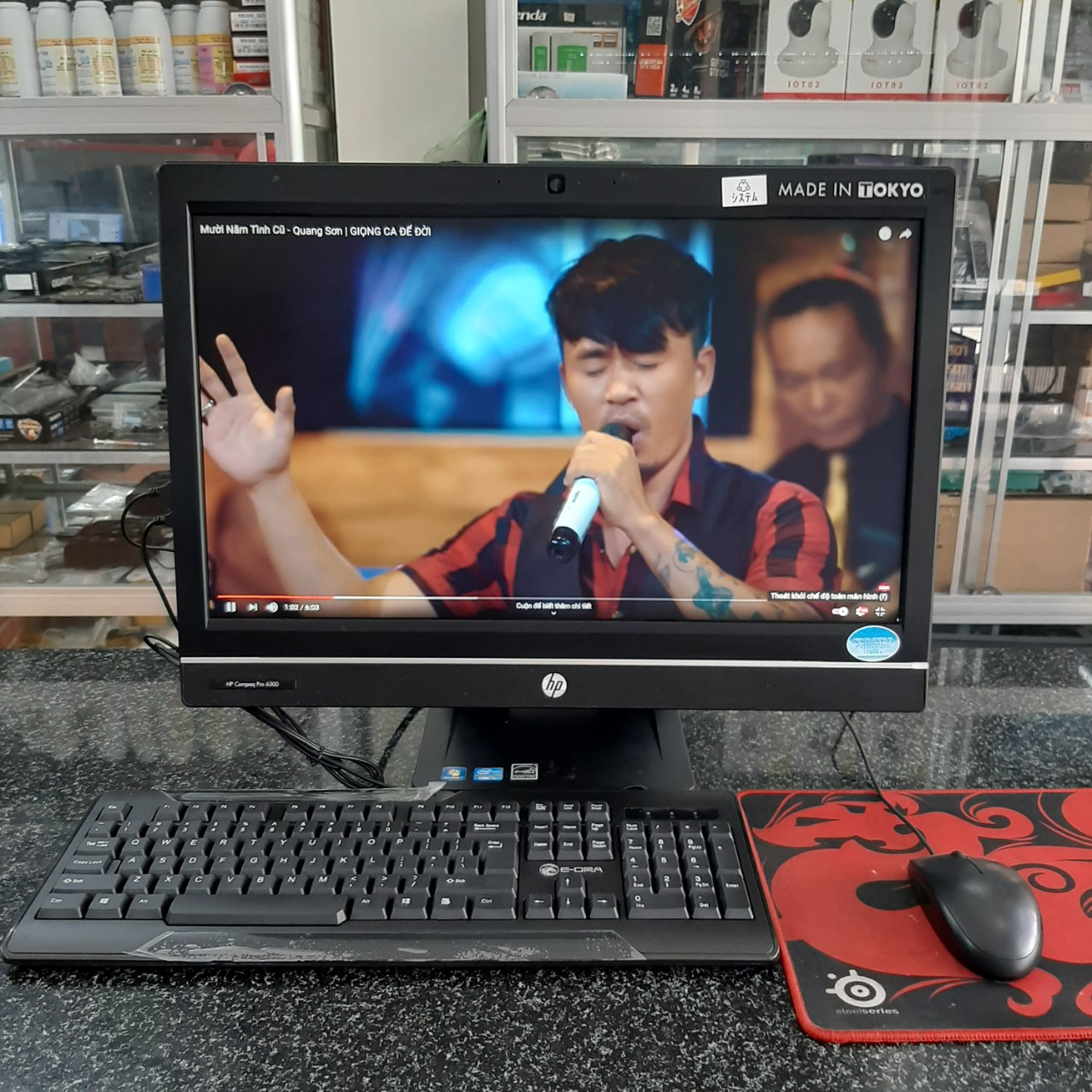 Máy tính desknote hp 6300 : i5 3470 8g 240g lcd 22 inch full hd