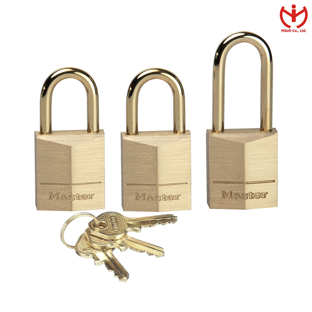 Bộ 3 ổ khóa vali Master Lock 3115 EURD dùng khóa hành lý - MSOFT