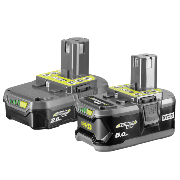 Combo pin lithium ryobi 18v 2.5ah 5.0ah rb18ll55