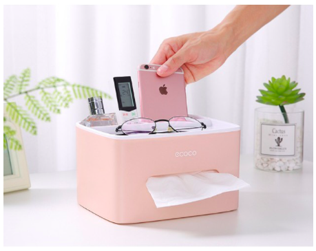 Hộp đựng giấy ăn đa năng Ecoco I Đẹp, Sang trọng, Tiện dụng
