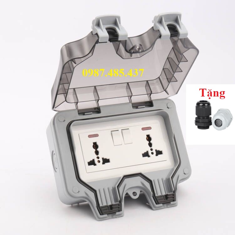 Ổ cắm điện chống nước IP66 - ổ cắm chống nước cao cấp ( đã gồm ổ cắm bên trong )