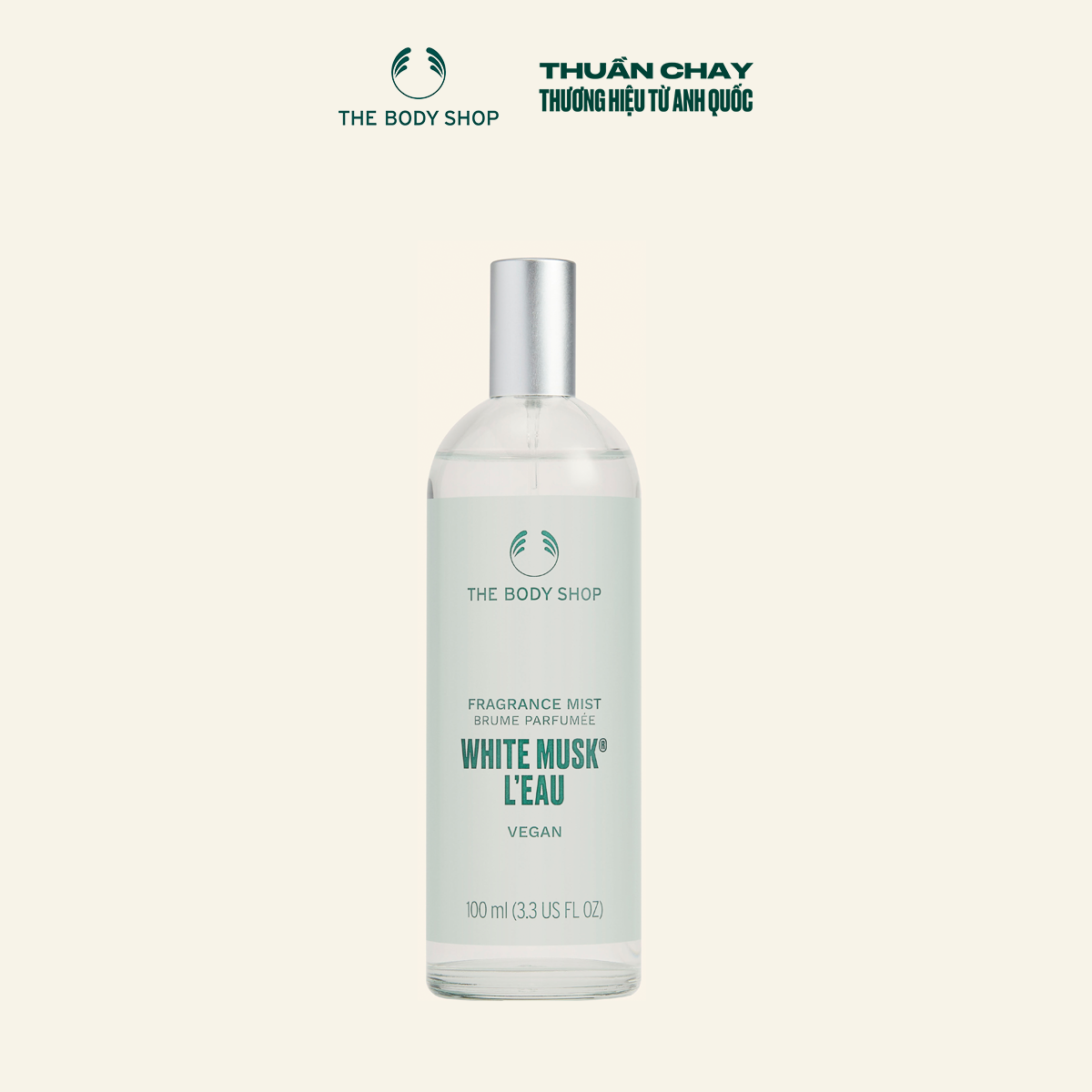Xịt Thơm Toàn Thân White Musk L'Eau Fragrance Mist 100ml The Body Shop