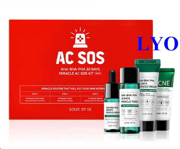 Bộ Dưỡng  Some By Mi Miracle AC SOS Kit (set 4 món).