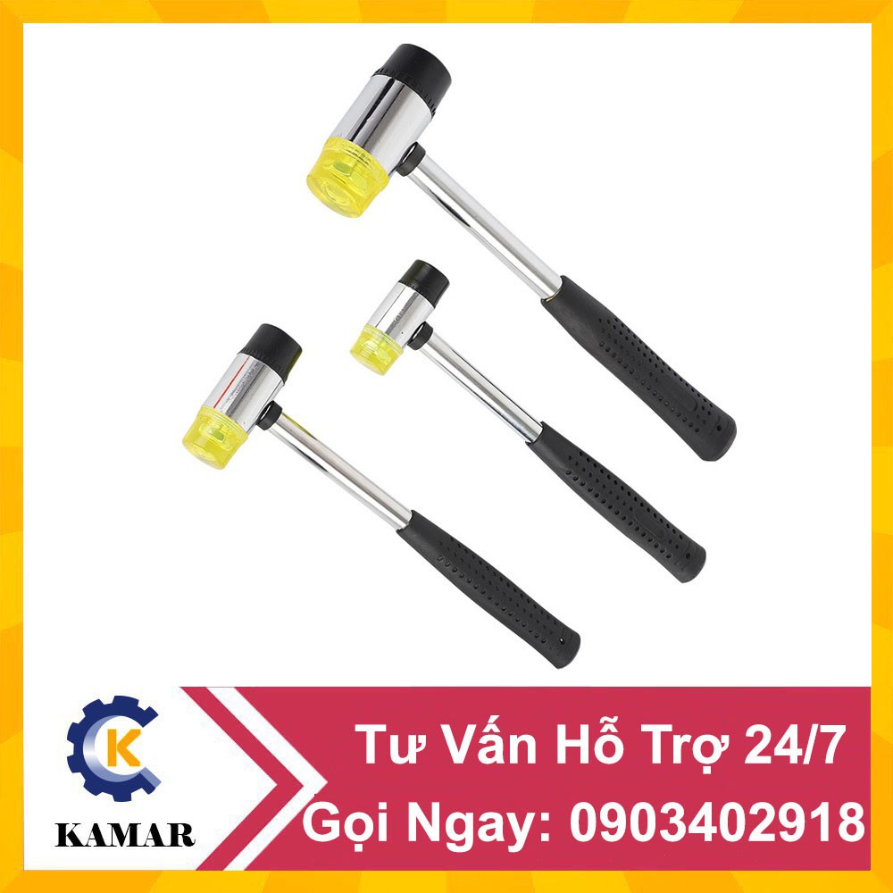 Búa cao su 2 đầu cán kim loại