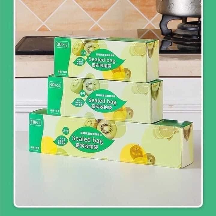 Combo 3 hộp túi zip đựng thực phẩm có khoá