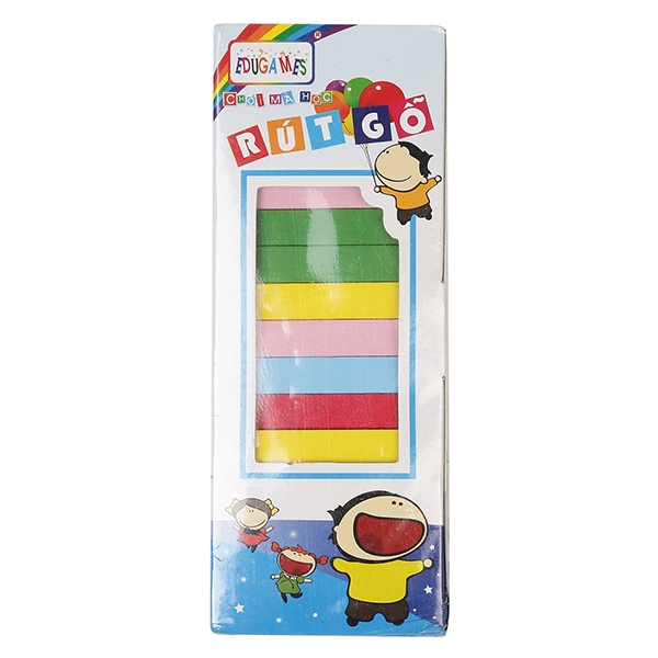 Fahasa - đồ chơi gỗ edugames rút gỗ màu mini edugames - ga635