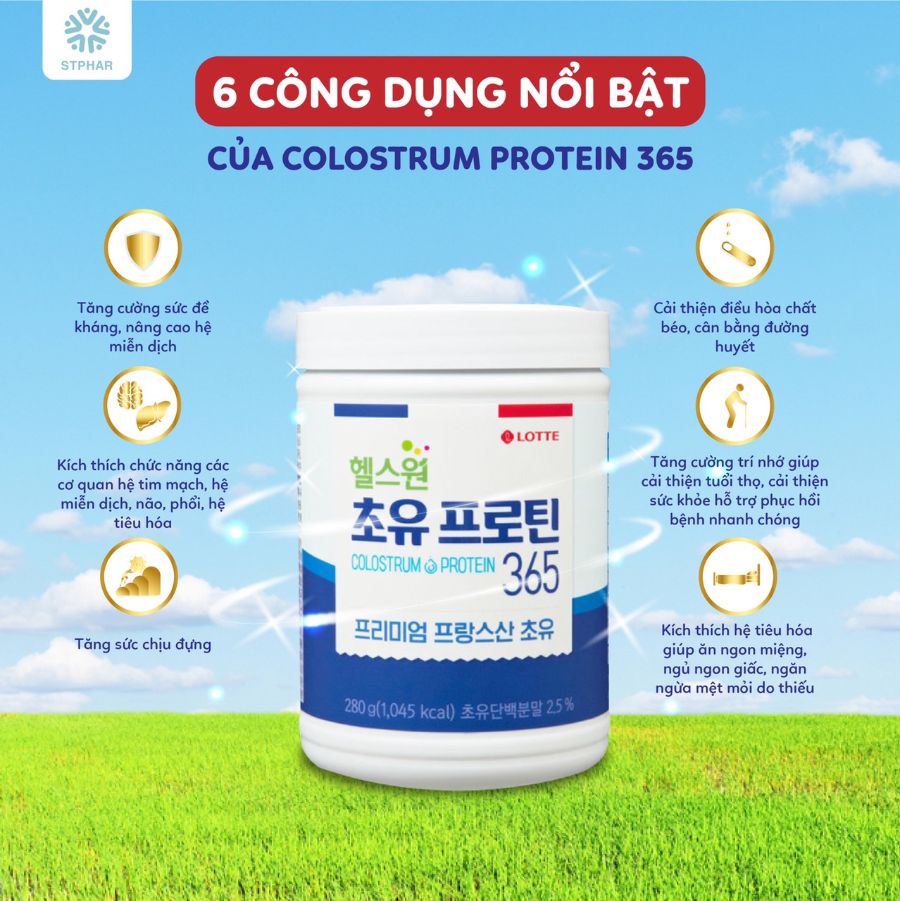 [FREESHIP] Sữa non 24h Colostrum Protein 365 Hàn Quốc-AMIONE-VN03-Tăng sức đề kháng, nâng cao hệ miễn dịch, hỗ trợ bệnh mãn tính, hỗ trợ tiêu hóa. Tái tạo tế bào tổn thương
