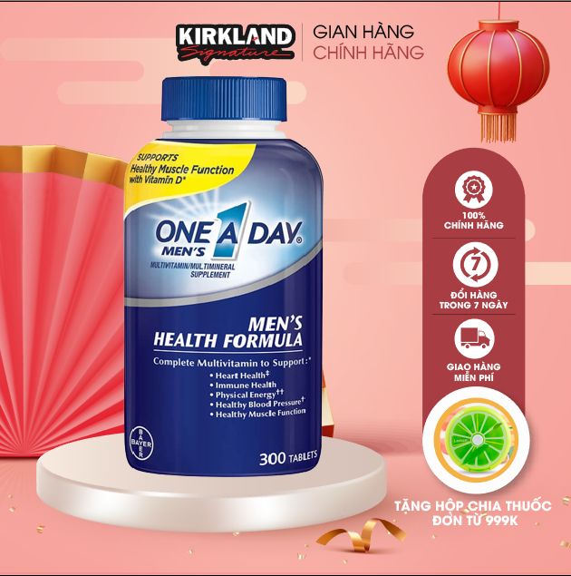 Vitamin tổng hợp Kirkland Signature One a day men 300 Viên giúp cơ thể