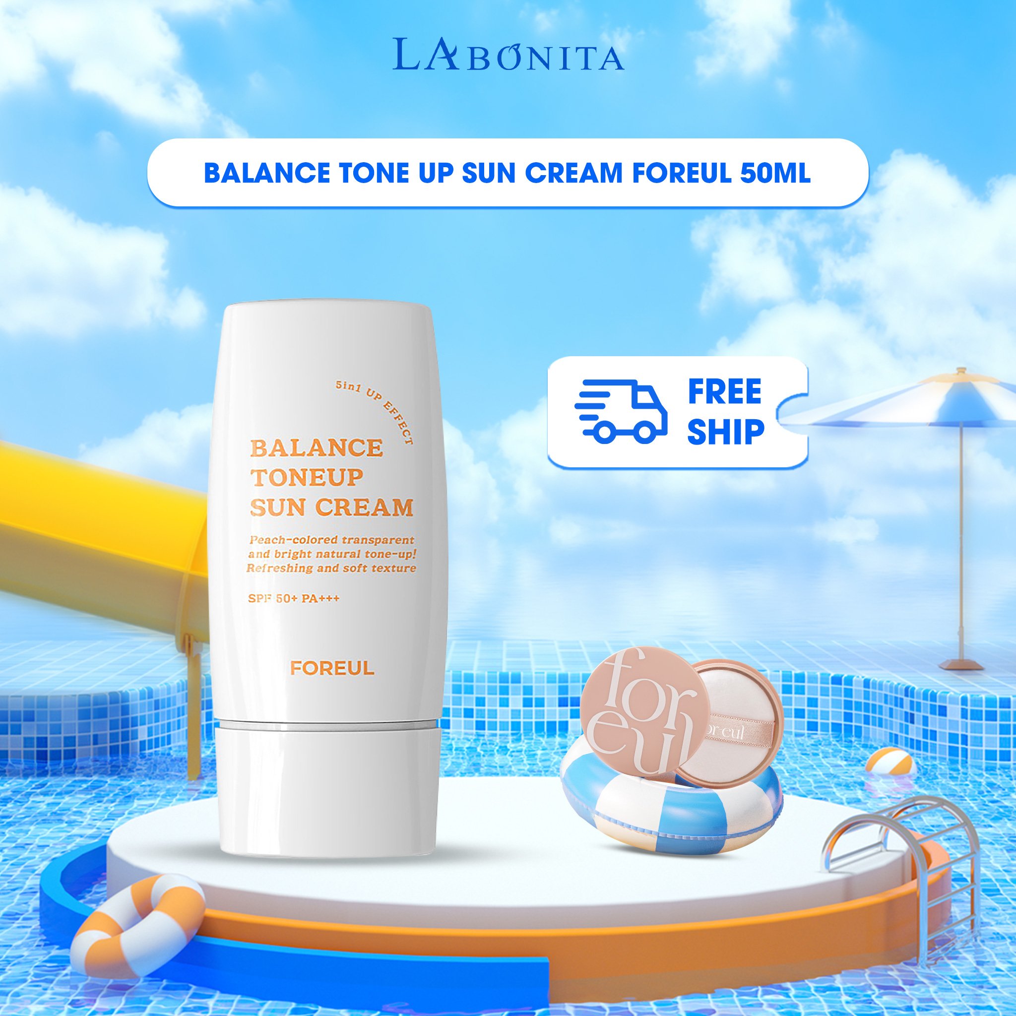 Kem chống nắng nâng tone Balance Tone Up Sun Cream Foreul 50ml