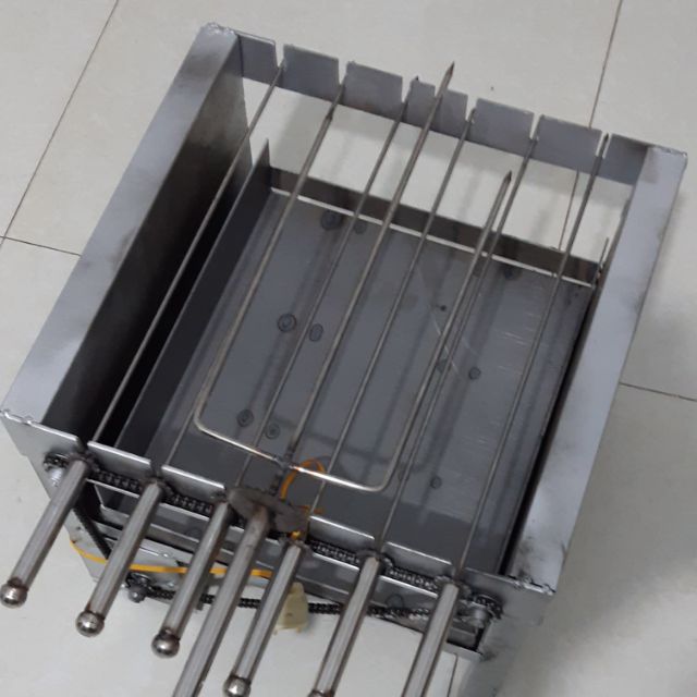 Máy nướng thịt,chả mini tự động 6 xiên hàng chuẩn chất lượng