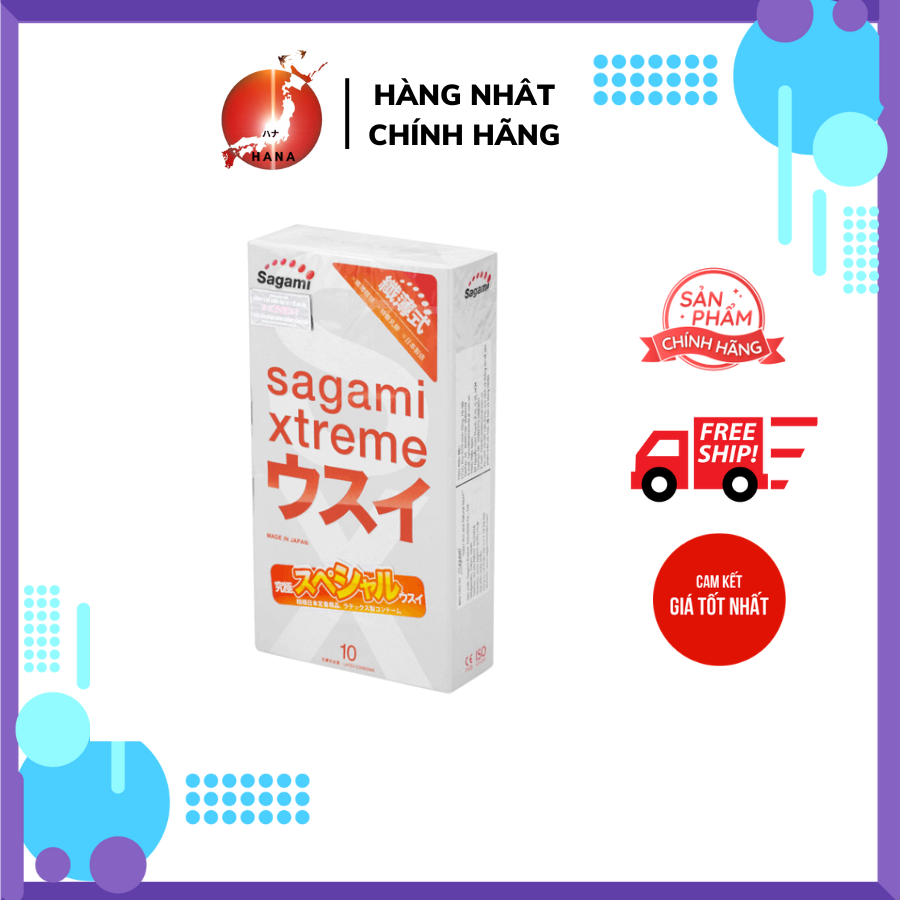 Bao cao su Sagami Xtreme Superthin Siêu mỏng