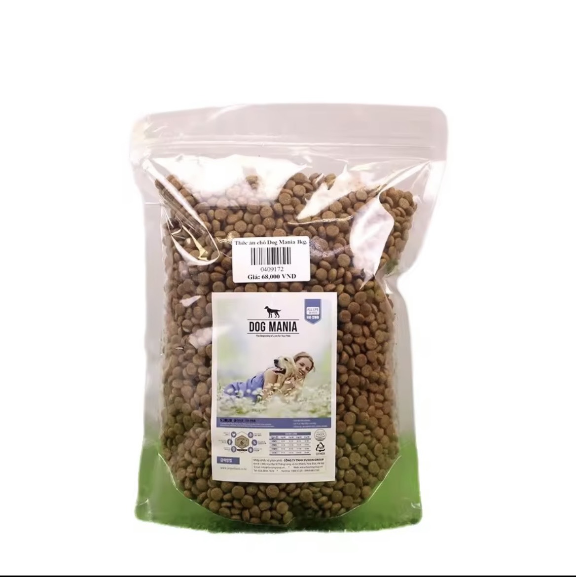 Thức ăn hạt cho chó mọi lứa tuổi Dog Mania túi 1kg