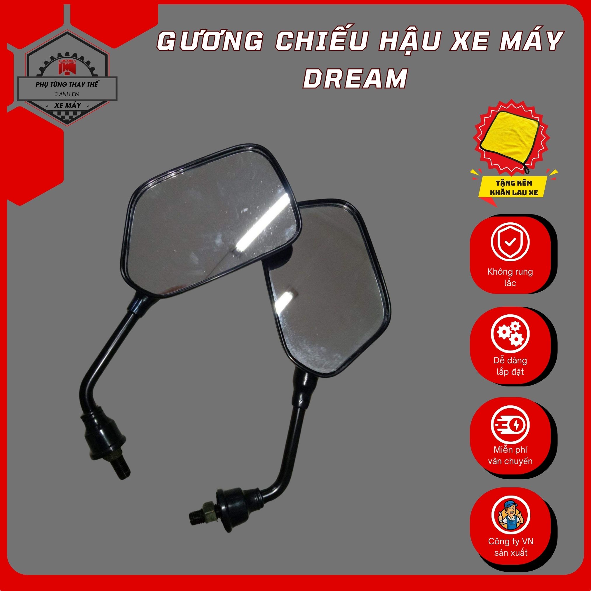 Gương chiếu hậu xe máy Honda DREAM