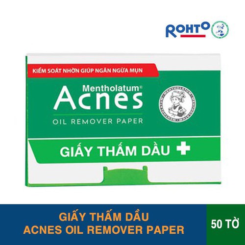 Giấy thấm dầu acnes – acnes oil remover paper 50 tờ
