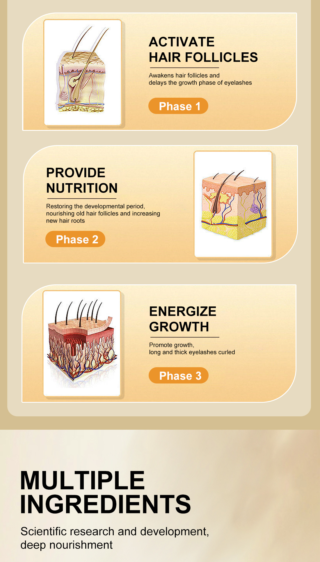 OEDO 3 cây serum làm dài và dày lông mi cung cấp dưỡng chất cho đôi mắt quyến rũ - INTL