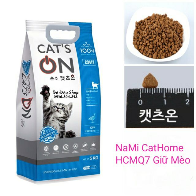 Thức ăn hạt khô cho chó mèo túi 1kg cat's on