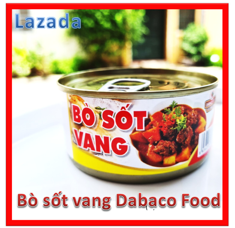 [Thit hộp] Bò sốt vang ăn ngay hoặc chế biến tùy thích 170gr - date mới - Dabaco Food