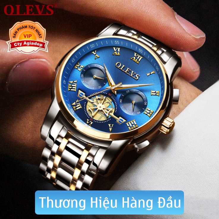 Đồng hồ thời trang Nam siêu xịn OLEVS - Đồng hồ đeo tay cao cấp