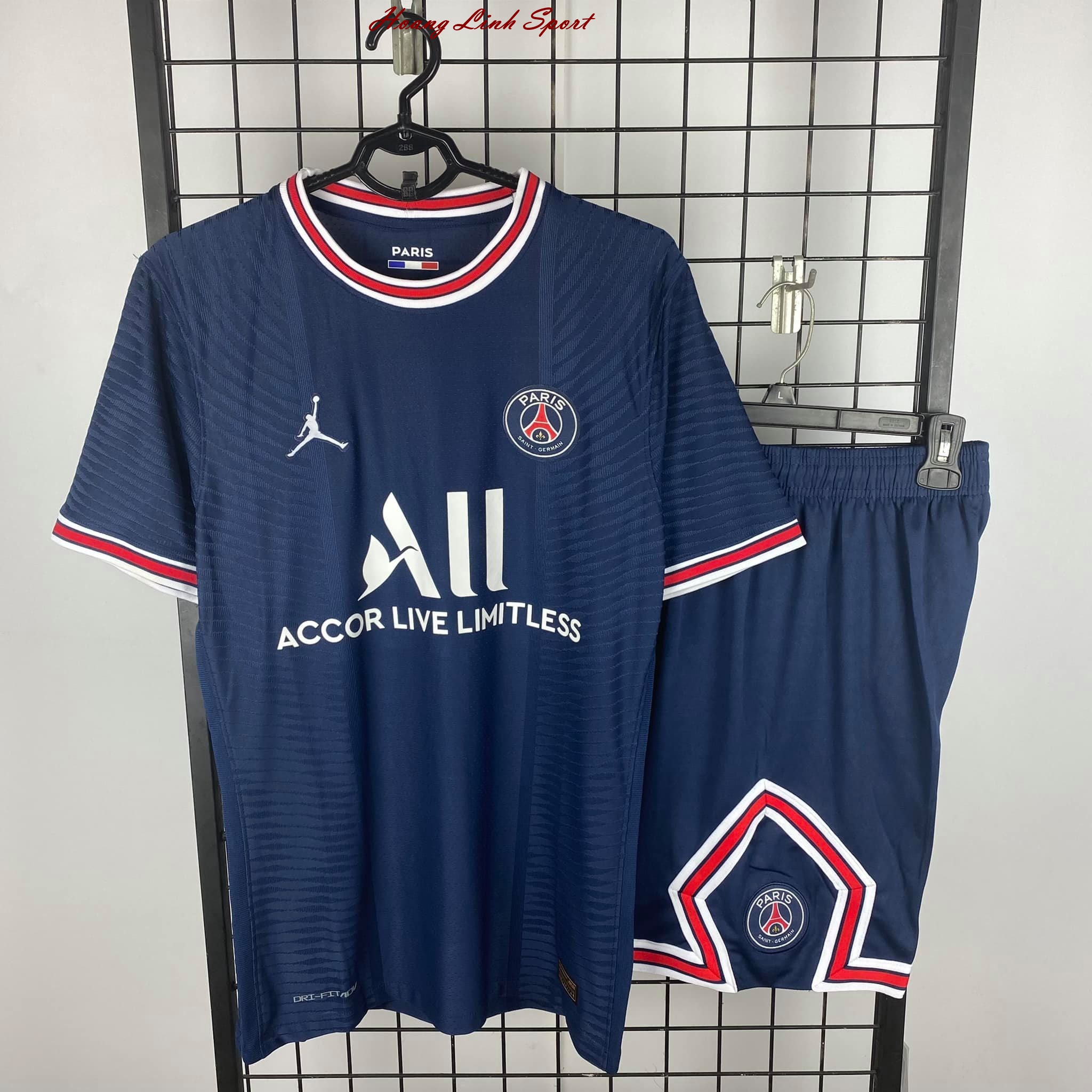 Áo Bóng Đá CLB PSG-Paris Saint-Germain -Sân Nhà -Chất Vải Polyester Thái Cao Cấp