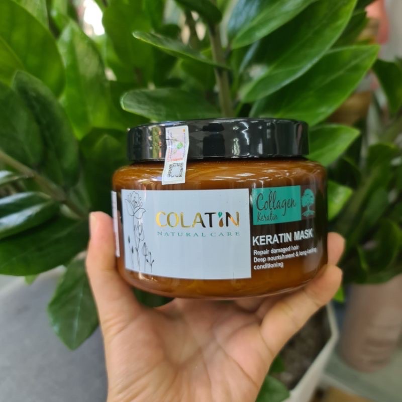 Hấp dầu siêu phục hồi tóc colatin keratin hair mask 500ml