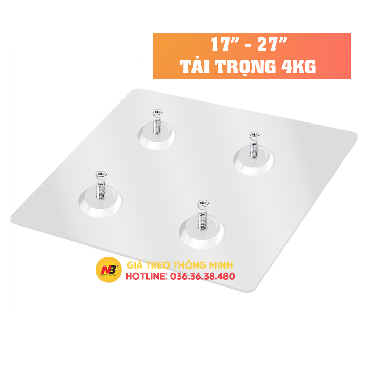 Tấm Dán Siêu Chắc Tạo Ốc VESA - Dùng Cho Màn Hình 17 - 27 Inch Không Có Lỗ Ốc - Lắp Đặt Cùng Giá Treo Màn Hình Máy Tính