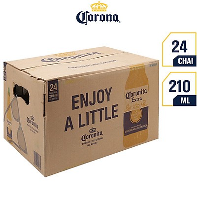 Thùng 24 Chai Bia Coronita (210ml / Chai)