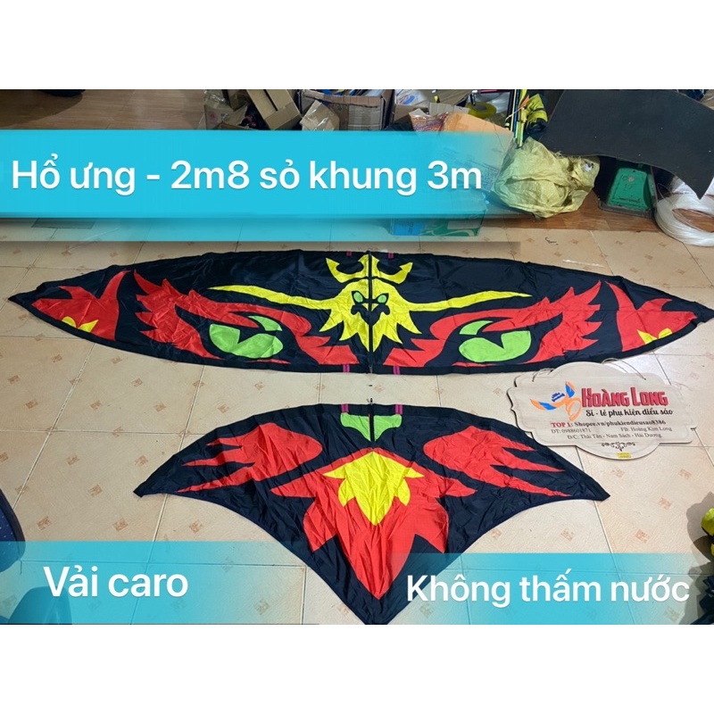 Áo diều lắp ghép Hổ Ưng sỏ khung 3m