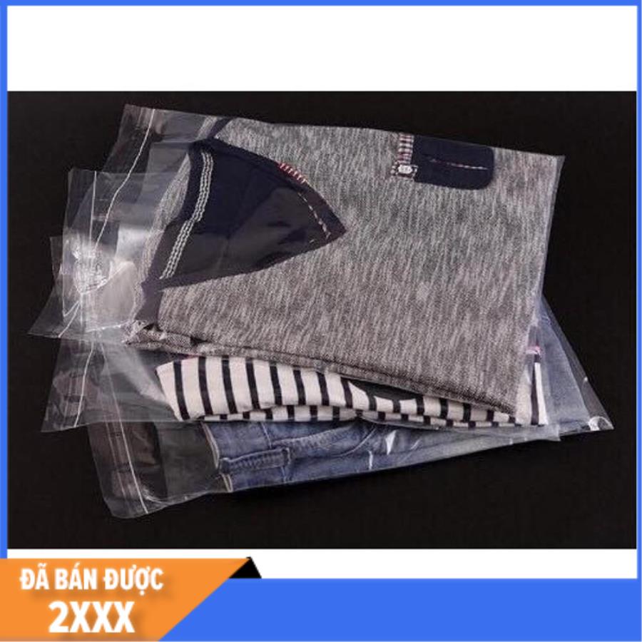 1kg túi kiếng keo 💥freeship💥 túi kiếng trong có keo dán - túi đóng gói quần áo size 30x42cm