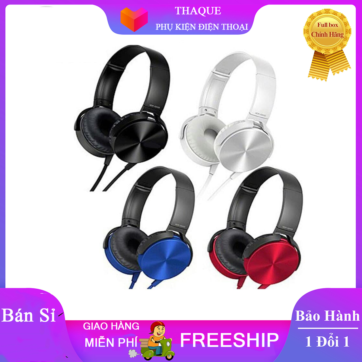 [Bigsale ]TAI NGHE CHỤP TAI HEADPHONE SONY EXTRA BASS MRD - XB450 Bao test âm thanh 15 ngày 5.0