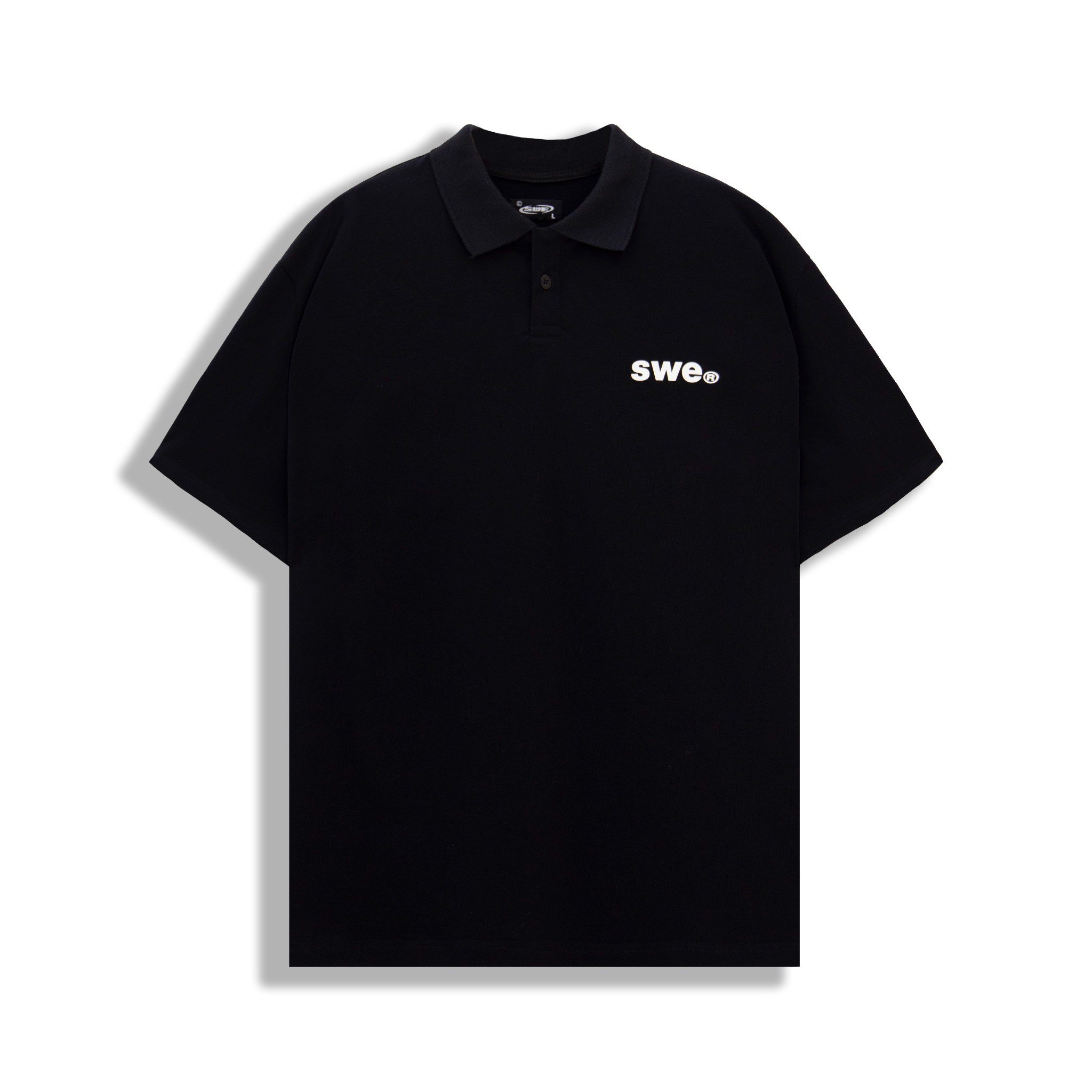 Áo polo nam swe polo - black basic, thời trang chính hãng