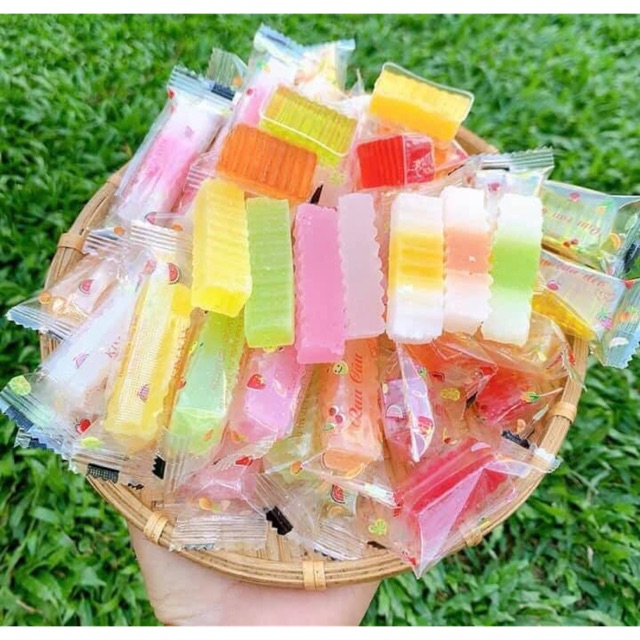 100g Mứt Rau Câu Dẻo Thơm Ngon - Tết- Mứt Tết- Bánh Mứt Tết- Đồ Ăn Vặt - Ăn Vặt-Uy Tín-Tết 2021