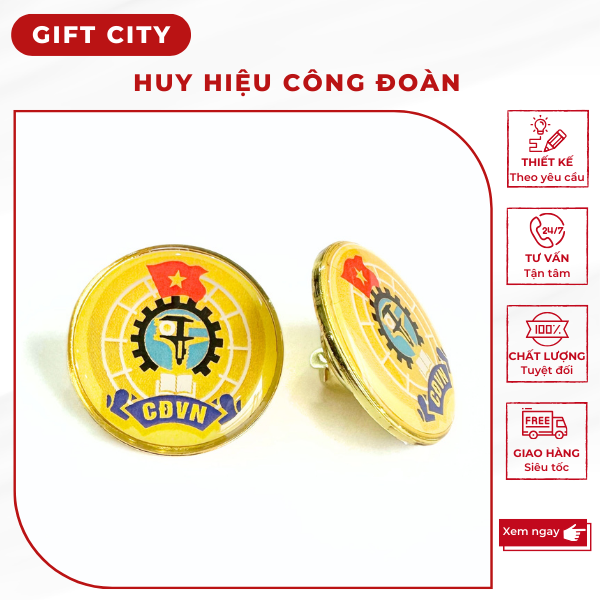 Huy hiệu Đại hội Công đoàn