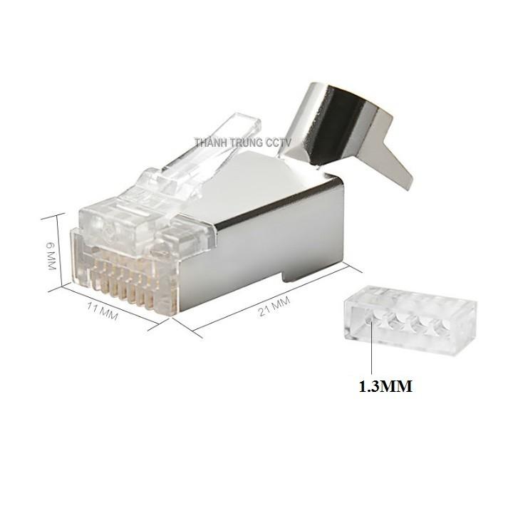 Đầu mạng RJ45 Cat6A và Cat7 bộ 2 cái