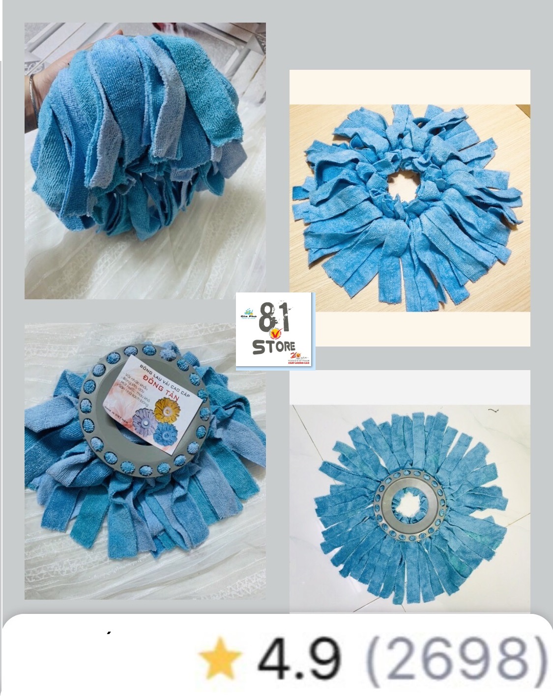 [ RẺ NHẤ T ] Bông Lau Nhà Coton Làm Bằng Vải Khăn Xuất Khẩu, Siêu Sạch, Siêu Nhẹ, Siêu Thấm Hút ( 100% Hài Lòng ), Bông lau nhà vải siêu dày, Bông lau vải cao cấp