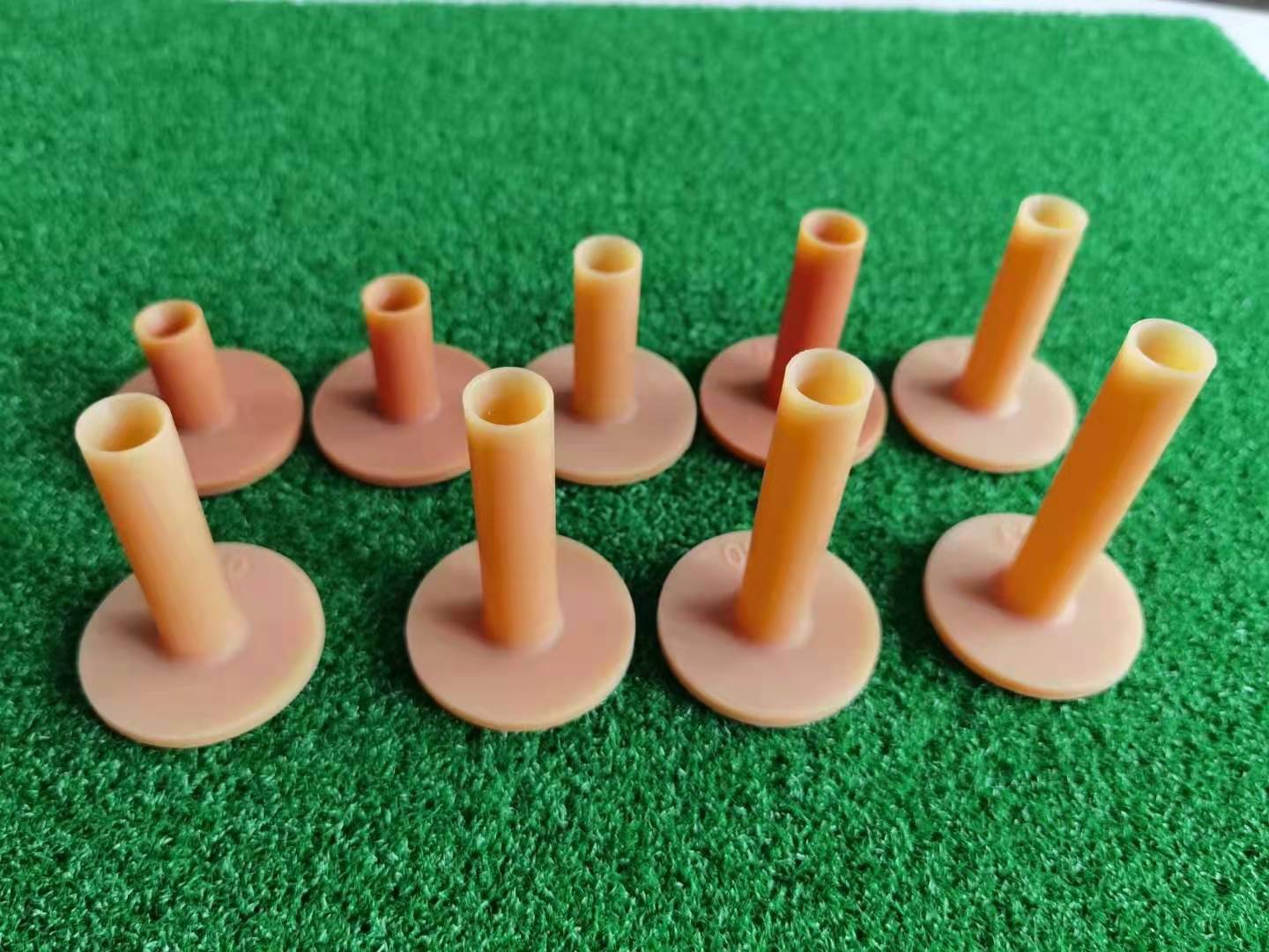 Tee golf- tee cao su- tee dùng cho thảm tập swing-tee golf chất liệu cao su dẻo- màu vàng,màu đen -골프 티