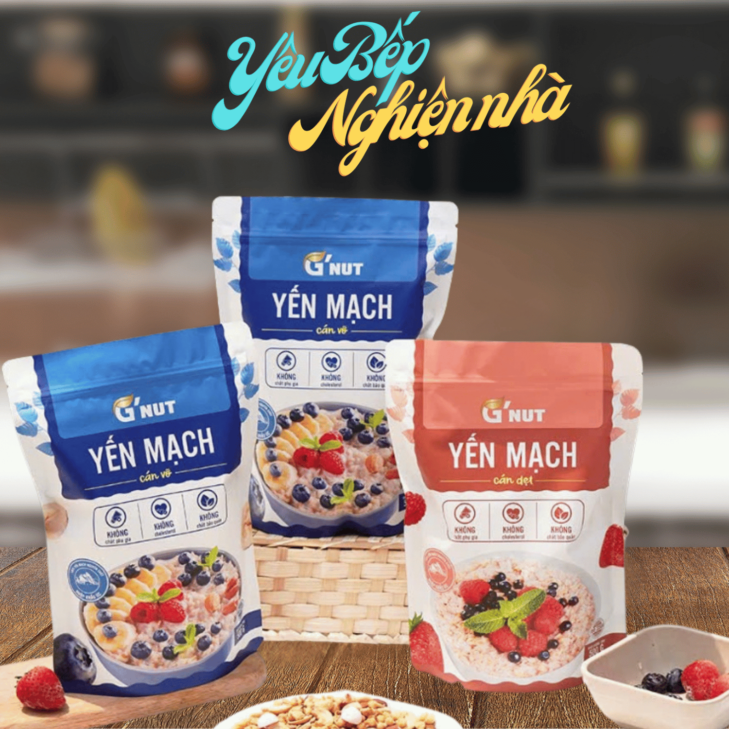 [HCM] Yến Mạch Cán Vỡ Nguyên Chất (500g) G'Nut Nhập Khẩu Úc, giàu chất xơ, không cholesterol, không chất bảo quản