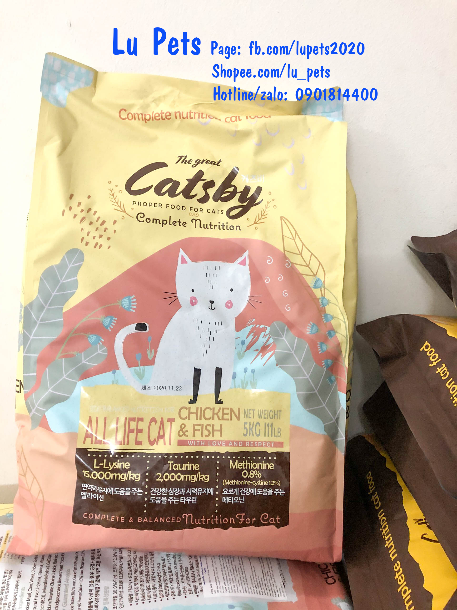 Hạt Khô Cho Mèo CATSBY | Hạt Cho Mèo CAT BY Vị Gà Và Cá