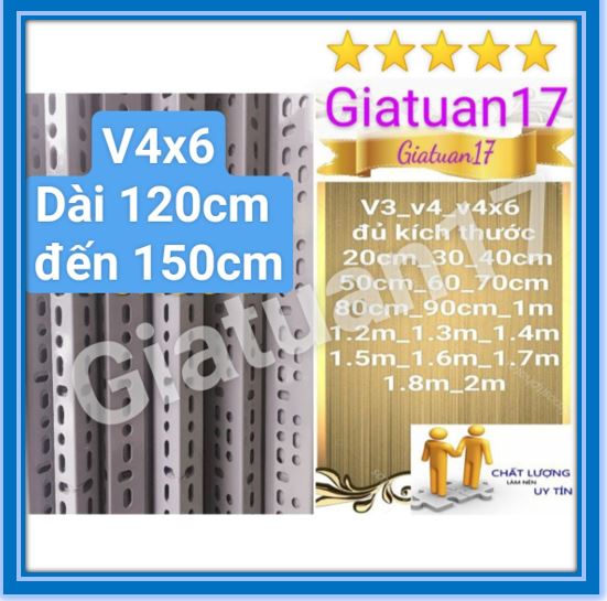 ⭐dày 2.5li⭐ thanh sắt v lỗ 4x6cm dày 2.5 li