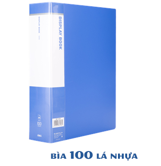 Bìa file hồ sơ 100 lá nhựa a4 deli e5200
